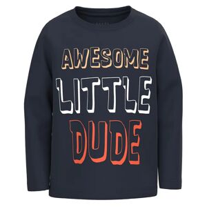 name it - Jersey-Langarmshirt NMMVUX LITTLE DUDE in dark sapphire, Gr.104