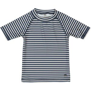 Wheat - Kurzarm-Badeshirt JACKIE STRIPE in indigo, Gr.122