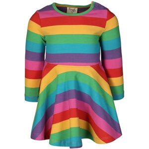 frugi - Skater-Kleid SOFIA  RAINBOW STRIPE in bunt, Gr.68/74