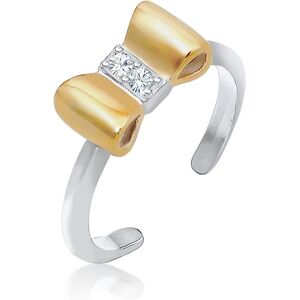 Elli Ring SCHLEIFE SWAROVSKI® KRISTALLE 925er Sterling Silber