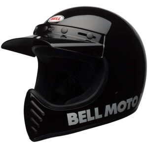 Bell Moto-3 Crosshelm Classic Solid Gloss Black Gr. S 55/56