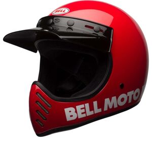 Bell Moto-3 Crosshelm Classic Solid Gloss Red Gr. S 55/56