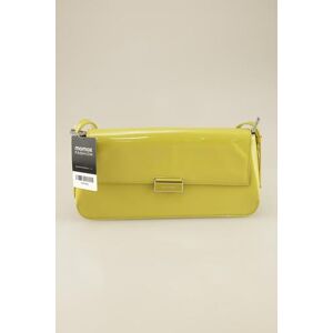 by FAR Damen Handtasche, gelb, Leder - Second Hand
