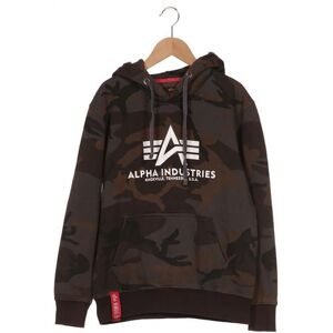 Alpha industries Herren Kapuzenpullover, grau, Gr. 46