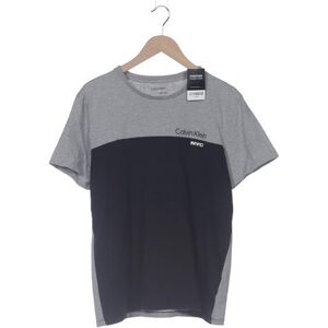 Calvin Klein Herren T-Shirt, grau, Gr. L, Baumwolle - Second Hand