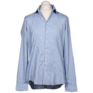 Calvin Klein Herren Hemd, hellblau, Gr. 42, Elasthan, Baumwolle - Second Hand
