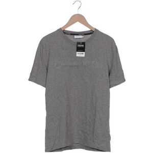 Calvin Klein Herren T-Shirt, grau, Gr. L, Baumwolle - Second Hand