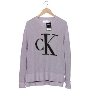 Calvin Klein Jeans Herren Pullover, flieder, Gr. M, Baumwolle - Second Hand