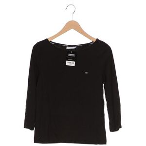 Calvin Klein Damen Langarmshirt, schwarz, Gr. 38