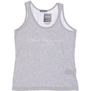 Calvin Klein Jeans Damen Top, grau, Gr. S, Baumwolle - Second Hand