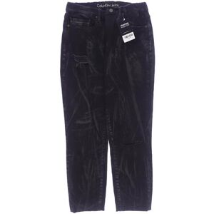 Calvin Klein Jeans Damen Jeans, schwarz, Gr. W31 L32, Elasthan, Baumwolle, Synthetik - Second Hand