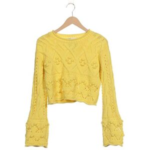 Zara Damen Pullover, gelb, Gr. S - Second Hand