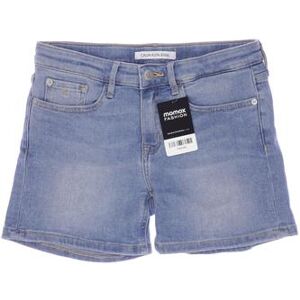 Calvin Klein Jeans Damen Shorts, blau, Gr. EU 164, Elasthan, Baumwolle, Synthetik - Second Hand