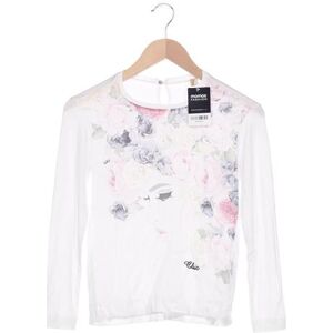 Monnalisa Damen Langarmshirt, weiß, Gr. EU 152 (US 12), Elasthan, Viskose - Second Hand