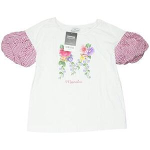 Monnalisa Damen T-Shirt, weiß, Gr. EU 158, Elasthan - Second Hand