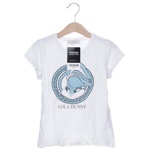 Monnalisa Damen T-Shirt, weiß, Gr. EU 128, Elasthan, Baumwolle - Second Hand