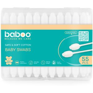 Baboo Baby Swabs Wattestäbchen für Kinder ab der Geburt 55 St.