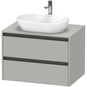 Duravit Ketho.2 Konsolenwaschtischunterbau wandhängend, 2 Auszüge, 80 cm