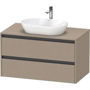 Duravit Ketho.2 Konsolenwaschtischunterbau wandhängend, 2 Auszüge, 100 cm