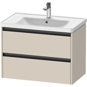 Duravit Ketho.2 Waschtischunterbau wandhängend, 2 Auszüge, 78,4 cm