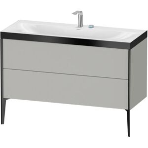 Duravit XViu Möbelwaschtisch 120 x 48 cm c-bonded mit 2 Hahnlöchern, mit 2 Auszügen, bodenstehend