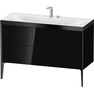 Duravit XViu Möbelwaschtisch 120 x 48 cm c-bonded mit 2 Hahnlöchern, mit 2 Auszügen, bodenstehend