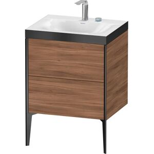 Duravit XViu Möbelwaschtisch 60 x 48 cm c-bonded mit 2 Hahnlöchern, mit 2 Auszügen, bodenstehend