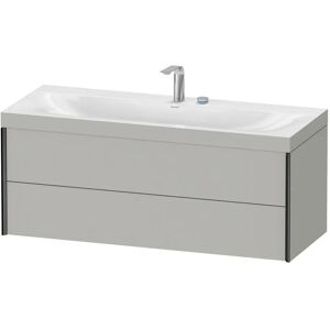 Duravit XViu Möbelwaschtisch 120 x 48 cm c-bonded mit 2 Hahnlöchern, wandhängend mit 2 Auszügen