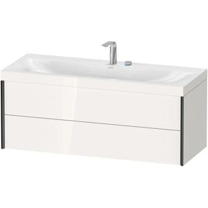 Duravit XViu Möbelwaschtisch 120 x 48 cm c-bonded mit 2 Hahnlöchern, wandhängend mit 2 Auszügen