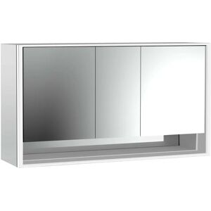 Emco loft LED-Lichtspiegelschrank 160 cm, 3 Türen mit Unterfach, Aufputzmodell