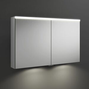 burgbad Iveo Spiegelschrank mit LED-Beleuchtung und LED-Waschtischbeleuchtung 110,8 cm