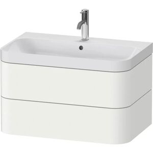 Duravit Happy D.2 Plus c-shaped Waschtisch mit 1 Hahnloch, mit Unterschrank, 77,5 x 49 cm