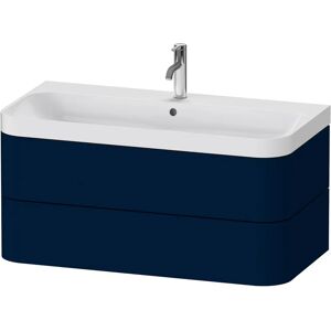 Duravit Happy D.2 Plus c-shaped Waschtisch mit 1 Hahnloch, mit Unterschrank, 97,5 x 49 cm