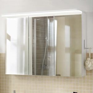 Lanzet Spiegelschrank 70 cm mit LED-Paneelleuchte L8 und 3 Türen