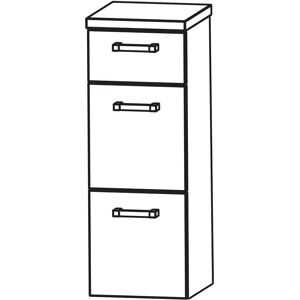 Puris b • brace Highboard 30 x 30 x 82,8 cm mit 3 Auszügen