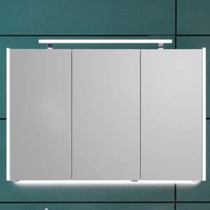 Puris Quada Spiegelschrank 120 cm mit LED Aufbauleuchte