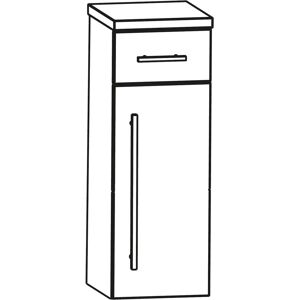 Puris Star Line Highboard 30 x 30 x 82,8 cm mit 1 Schubkasten und 1 Tür, Anschlag rechts, Griff 329