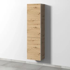 Sanipa 3way Stauraumschrank 45 cm, 1 Wäschekorbklappe, 1 Tür mit Türanschlag links