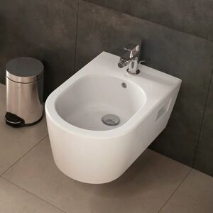 Hansgrohe EluPura Original S Wand Bidet 540 mit Hahnloch und Überlauf, HygieneEffect