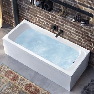 Villeroy & Boch Architectura Solo Badewanne 160 x 70 cm, Airpool Entry, Technik Position 1, mit Trio Ablaufgarnitur