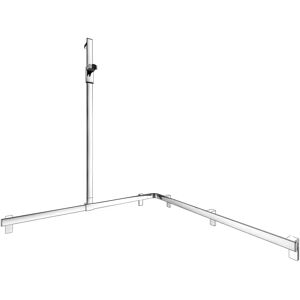 Keuco AXESS Eck-Duschhandlauf 90° mit Brausestange, 115 x 115 x 130,1 cm