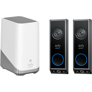 eufy Video Doorbell E340 (Doppelpack) + HomeBase S380 Schwarz