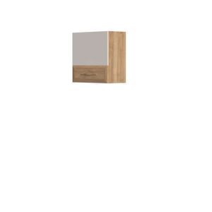 Hängeschrank HOME AFFAIRE "Gala" Schränke Gr. B/H/T: 55 cm x 56 cm x 30 cm, Briete 55, 1 St., beige (beige, pacific walnuss decor) Home Affaire UV lackiert, kratzfest, hochglänzend