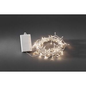 KONSTSMIDE LED-Lichterkette "Weihnachtsdeko aussen", transparent, Dioden 128 St. Flammen 128 St., Kabellänge 0,5m x Gesamtlänge 13,3m, Lichterketten, mit 8 Funktionen und Memoryfunktion, 128 warm weiße Dioden