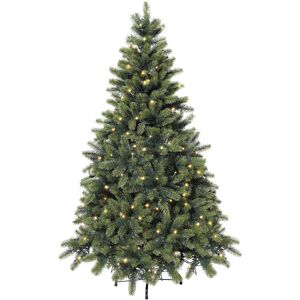 Künstlicher Weihnachtsbaum CREATIV GREEN "Weihnachtsdeko, künstlicher Christbaum, Tannenbaum", grün, H:240cm Ø:145cm, Kunststoff, Weihnachtsbäume, Kunstweihnachtsbäume, incl. integrierter Lichterkette, 150 LEDs