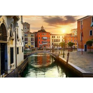 PAPERMOON Fototapete "Venedig" Tapeten Gr. B/L: 3,00 m x 2,23 m, Bahnen: 6 St., bunt Fototapeten