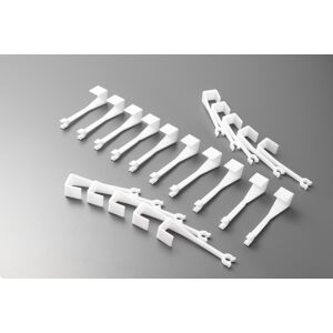 Fensterhaken RUCO, transparent, B:1,5cm H:2cm L:10cm, Kunststoff, Haken, Lichterkettenbefestigungs- Clips für Fenster, Kunststoff