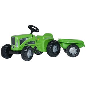 Tretfahrzeug ROLLY TOYS "Futura" Tretfahrzeuge grün Kinder Kettcar Tretfahrzeug Traktor mit Trailer