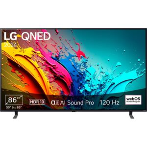 D (A bis G) LG QNED-Fernseher "86QNED85T6C" Fernseher schwarz 4k Fernseher