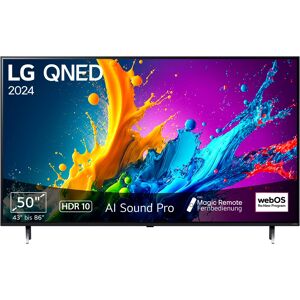 F (A bis G) LG QNED-Fernseher "50QNED80T6A" Fernseher schwarz 4k Fernseher